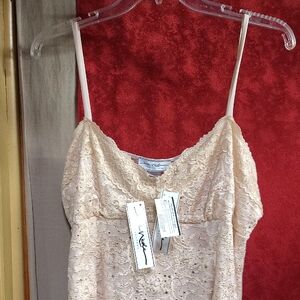 NikiBiki Cream Lace Spaghetti-Strap Camisole